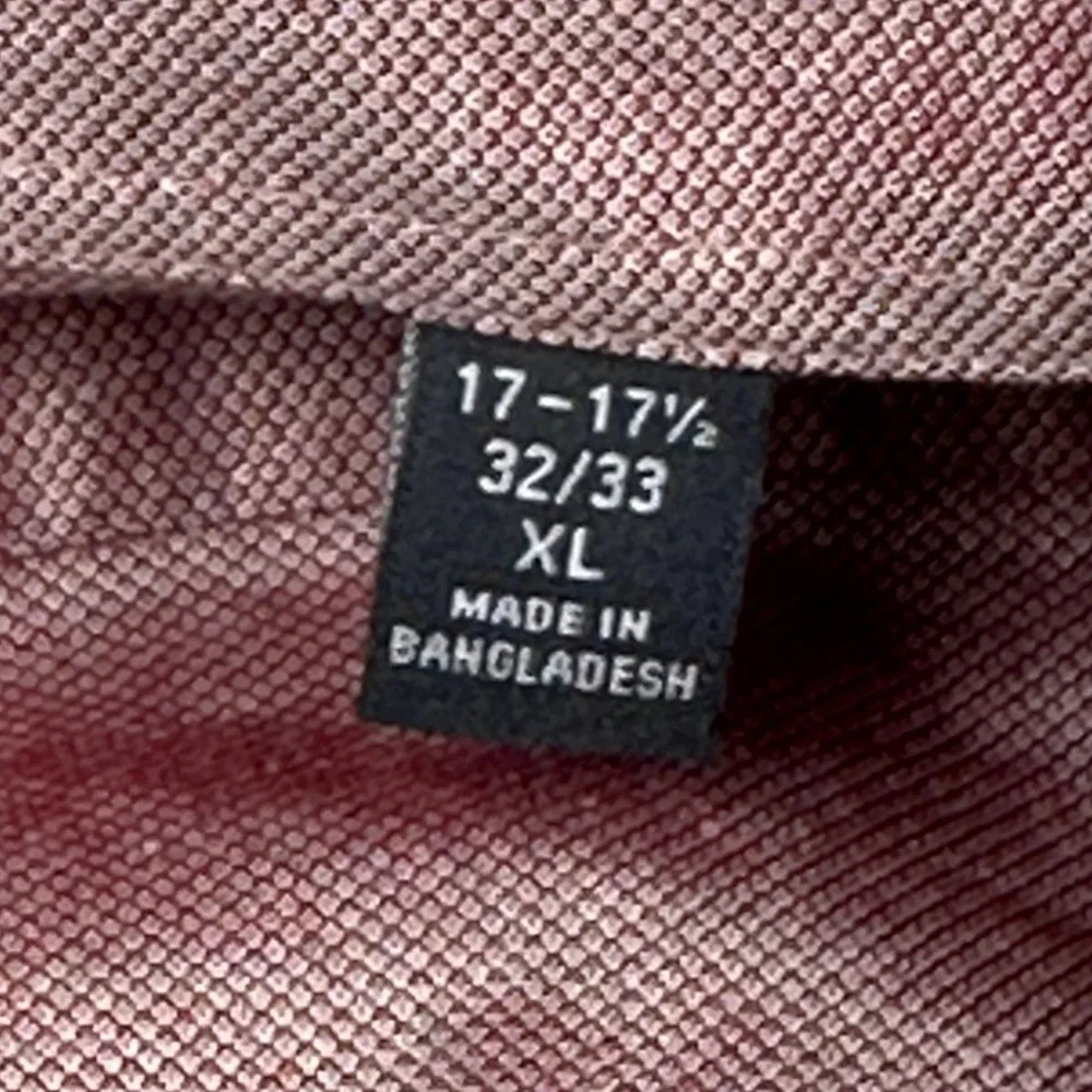 Tommy Hilfiger Dress Shirt Mens XL Slim Fit Cotton Long Sleeve Button Down